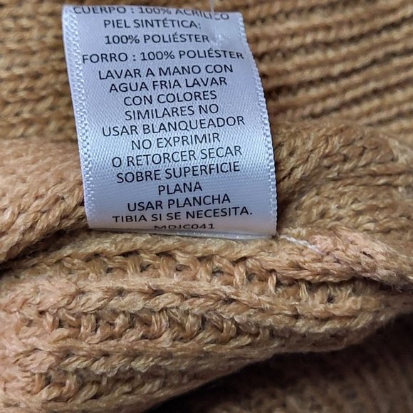 New‎ Derek Heart Women's Sweater Size Medium Brown Long Sleeve Button Warm Top - Picture 10 of 16